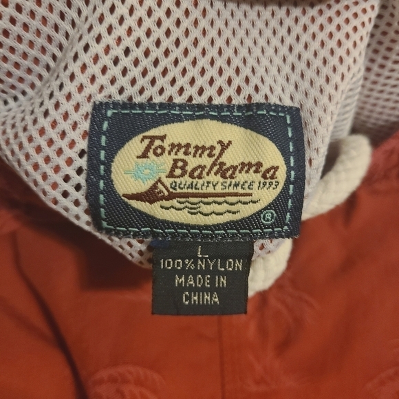 Tommy Bahama | Men's Paradise Nation Nylon Palm Print Swim Trunks (Size Large) - Picture 2 of 13